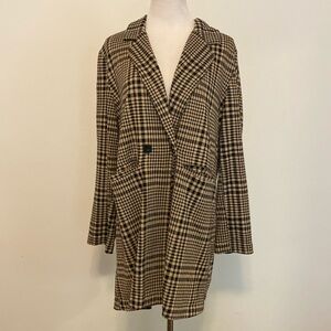 Sanctuary x Anthropologie Long Plaid Jacket